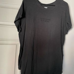 “Black coffee, Blue jeans” tee shirt